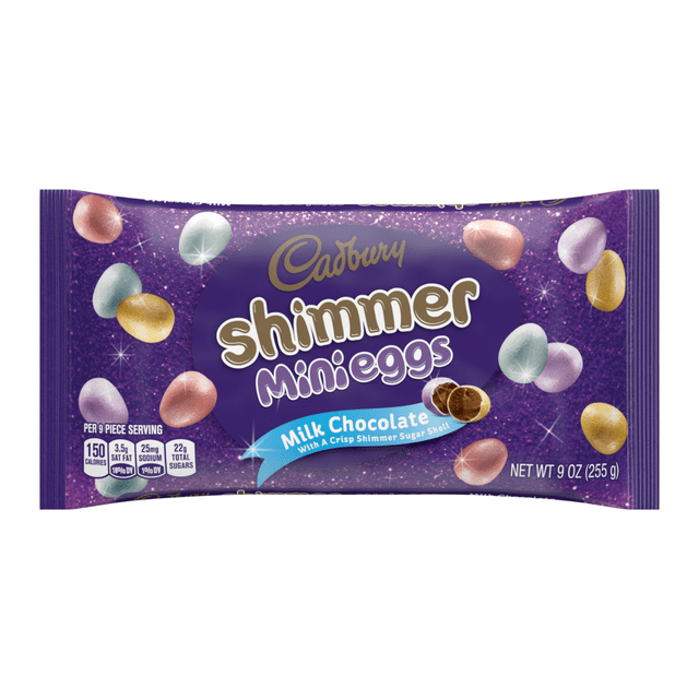 Cadbury, Easter Shimmer Milk Chocolate Mini Eggs Candy, 9 Oz