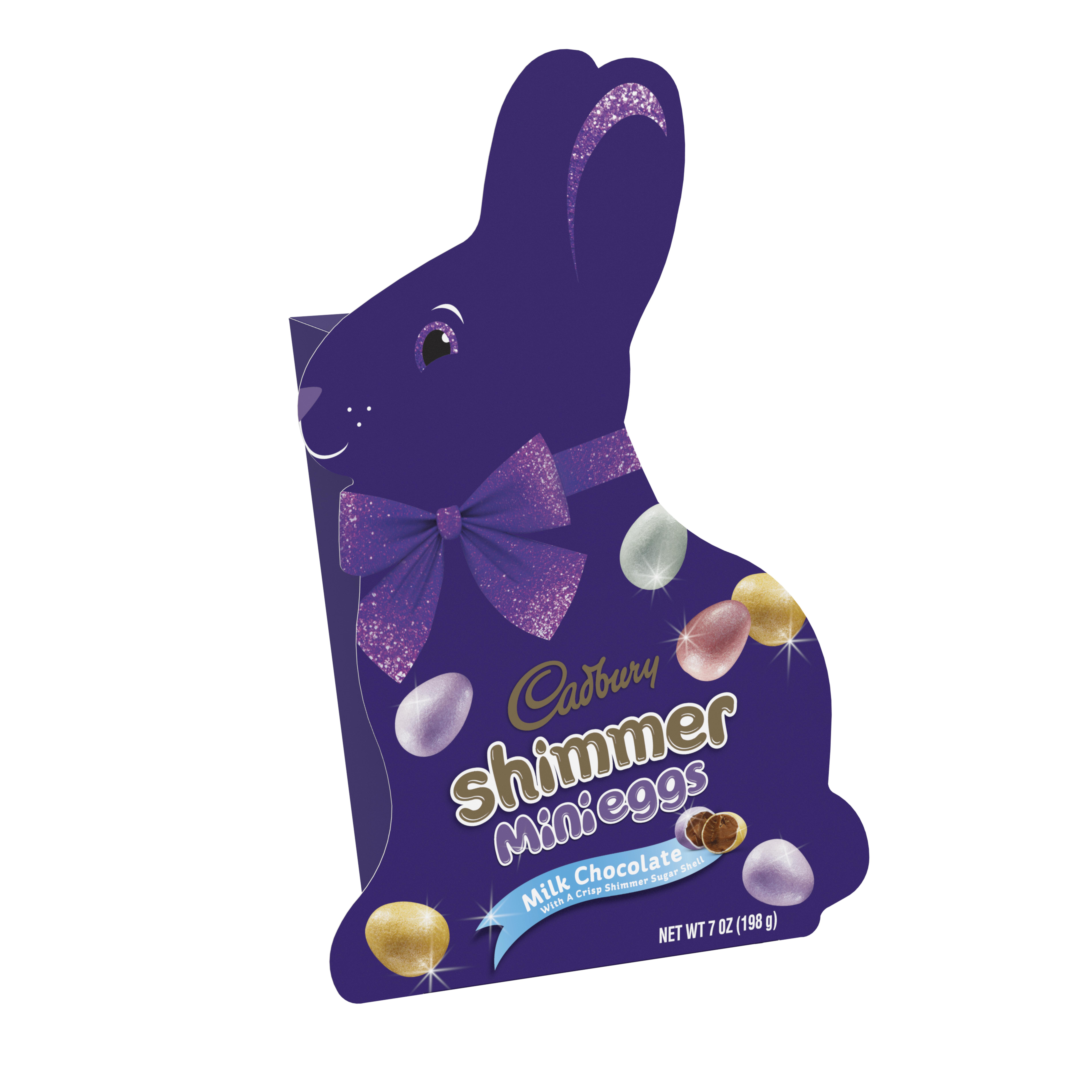 Cadbury, Easter Shimmer Mini Eggs Milk Chocolate Bunny Box Candy, 7 Oz - image 1 of 8
