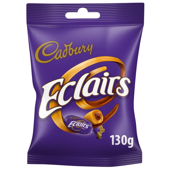 Cadbury Eclairs Chocolate Sweets Bag 130g, Imported from Britain