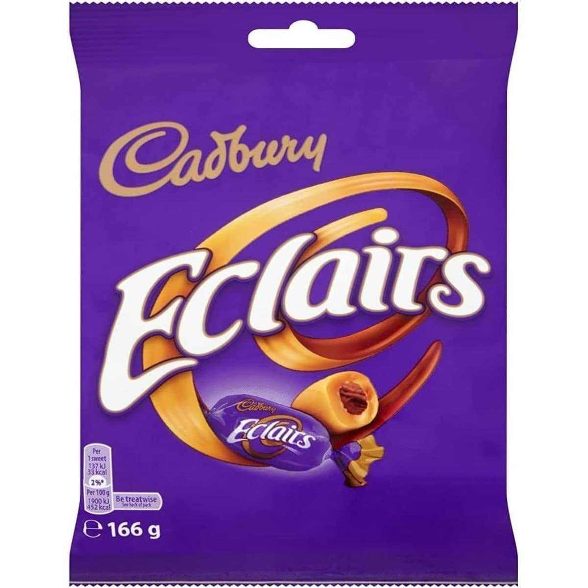 Cadbury Eclairs Classic Sharing Bag, 130G (Pack Of 1) Packaging May Vary