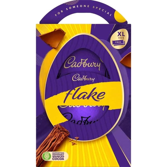 Cadbury Dairy Milk Flake Easter Egg 226g, Imported from Britain