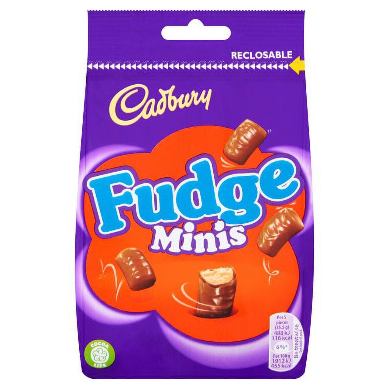 Cadbury Fudge Minis 120gDEL