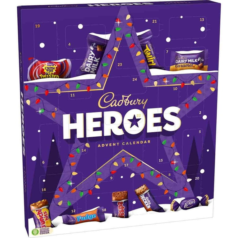 Cadbury Heroes Chocolate Advent Calendar 230g - Walmart.com