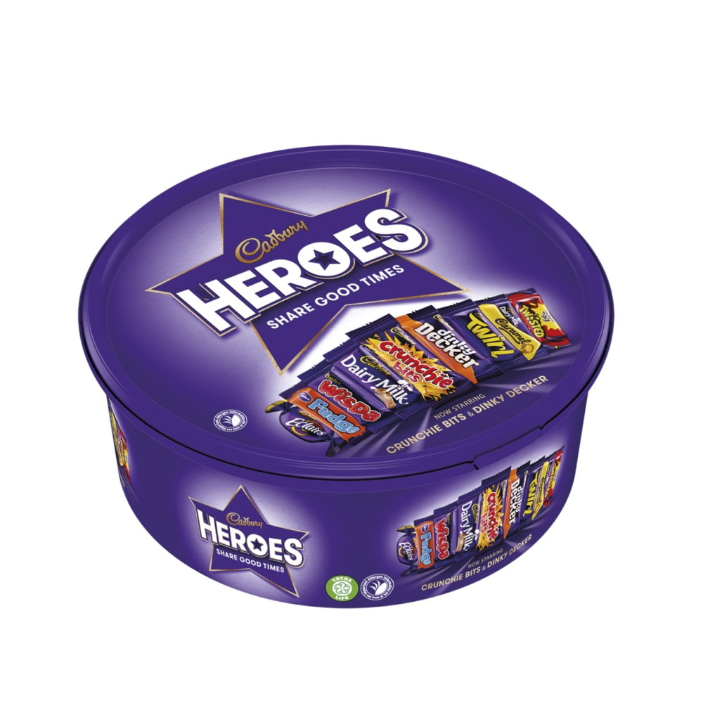 Cadbury Heroes Chocolates Tub 550g Pack of 4 Walmart
