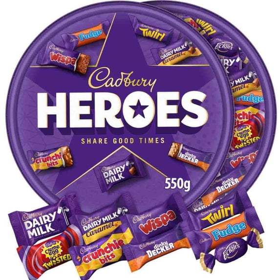 Cadbury Heroes Chocolate Tub 550g