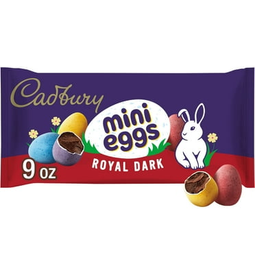 Cadbury Mini Eggs Dark Chocolate Easter Candy, Bag 9 oz