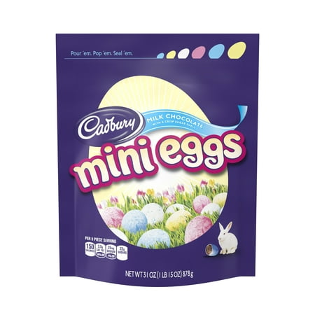 Cadbury, Mini Eggs, Easter Milk Chocolate Candy, 31 Oz