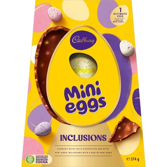 Cadbury Dairy Milk Mini Eggs Shell 374g, Imported from Britain