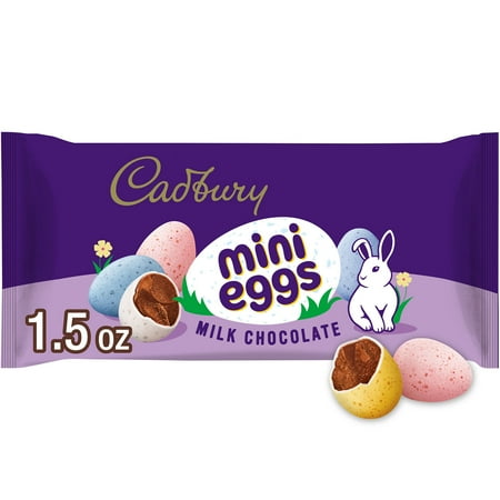 Cadbury Mini Eggs Milk Chocolate Easter Candy, Bag 1.5 oz