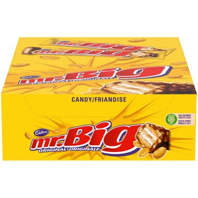 Cadbury Mr. Big Chocolate Bars, 24ct, 60g/2.1 oz