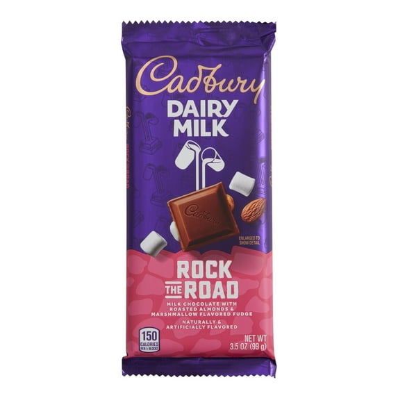 Cadbury Rock the Road Dairy Milk Chocolate Bar 3.5 oz. 2 each Pack of 4