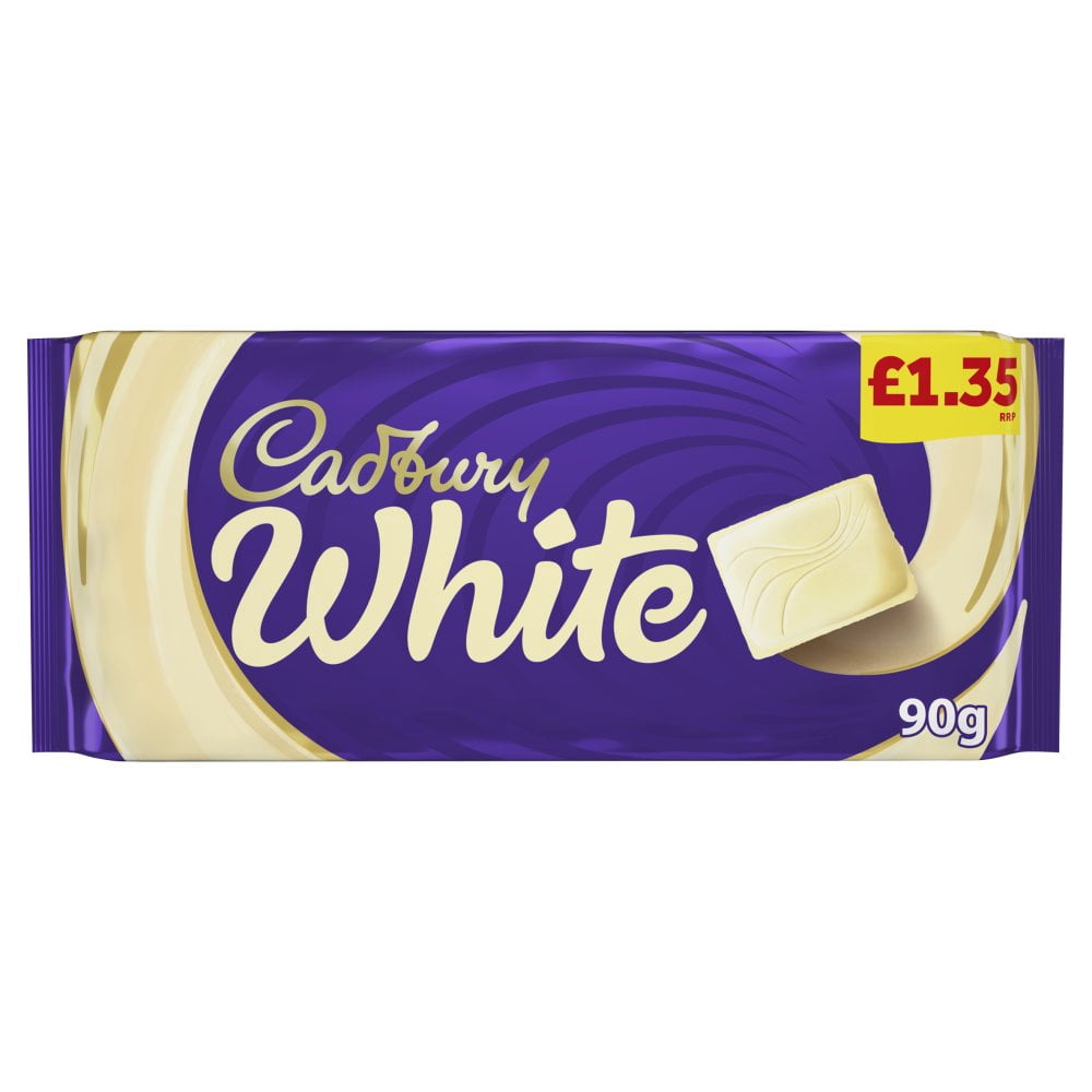 Cadbury White Chocolate Bar 90g (pack of 24)