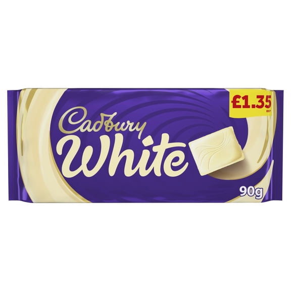 Cadbury White Chocolate Bar 90g (pack of 24)