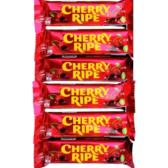 Cadburys Cherry Ripe - Pack of 6 Bars - Australian candy