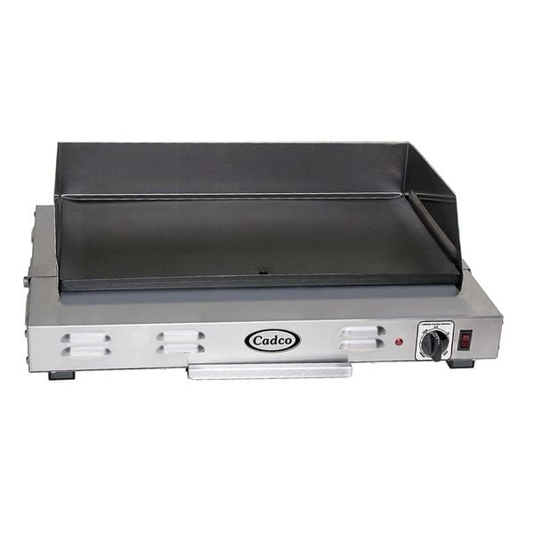 Cadco Stainless Steel Electric Countertop Griddle with Non-Stick Surface