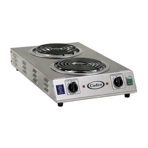 Cadco Hot Plate,Double,220V CDR-2TFB