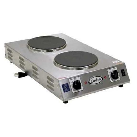 Cadco Hot Plate,Double,Cast Iron CDR-2CFB