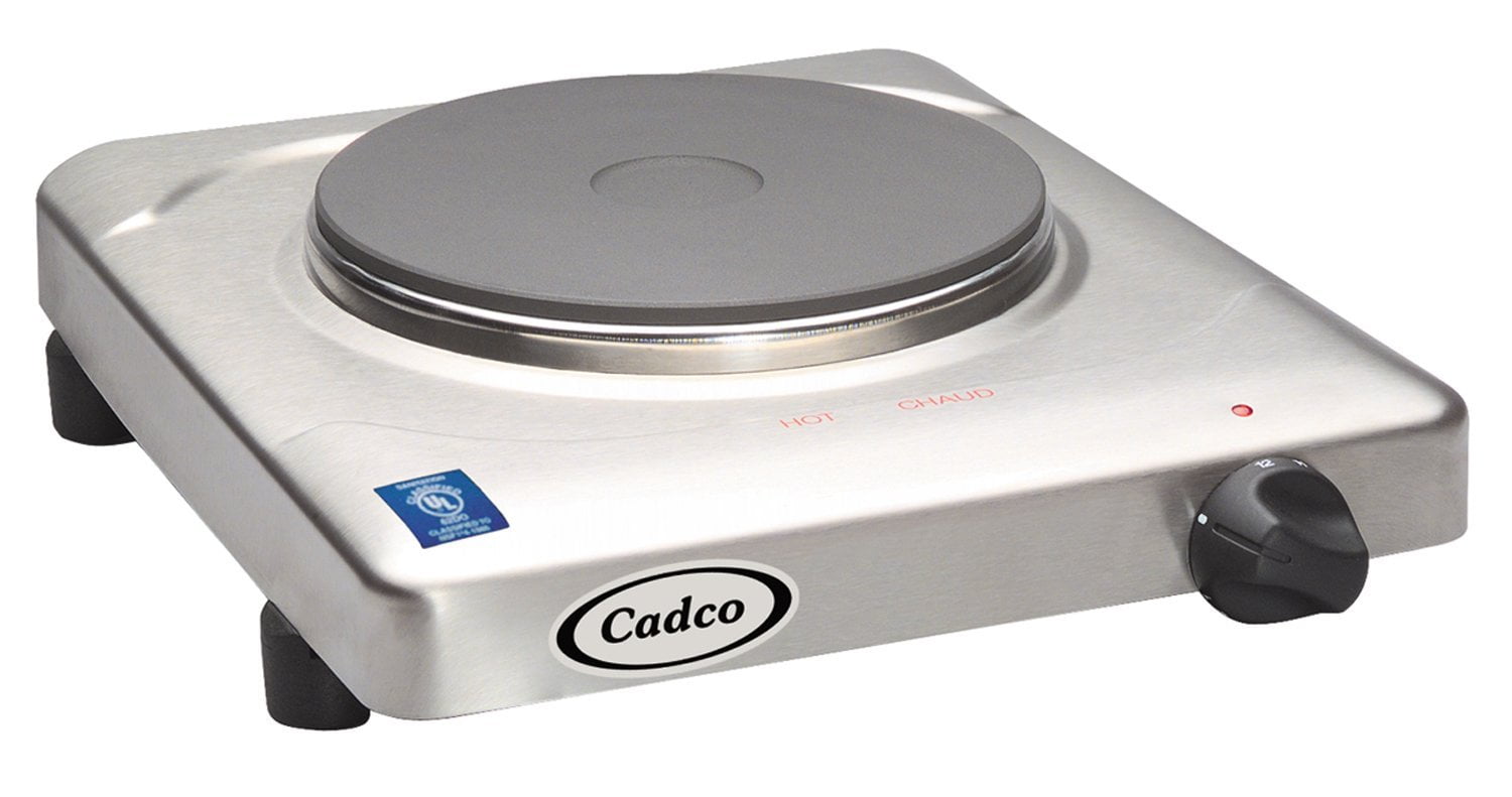 Cadco KR-S2 Portable Cast Iron 120-Volt Hot Plate