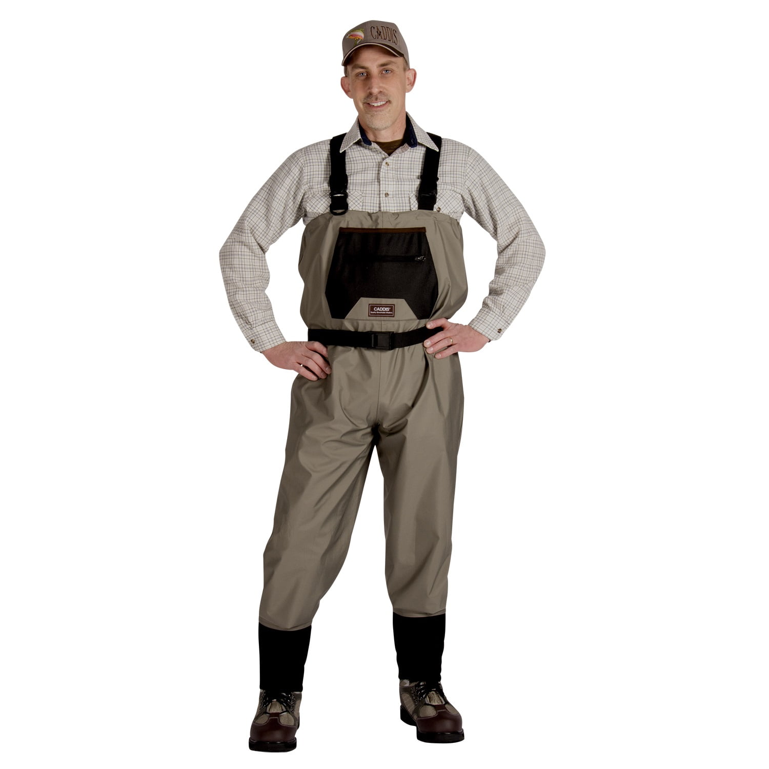 Men's Waders Pants Breathable Chest Wader for Fly Fishing & Duck Hunting, Khaki, S