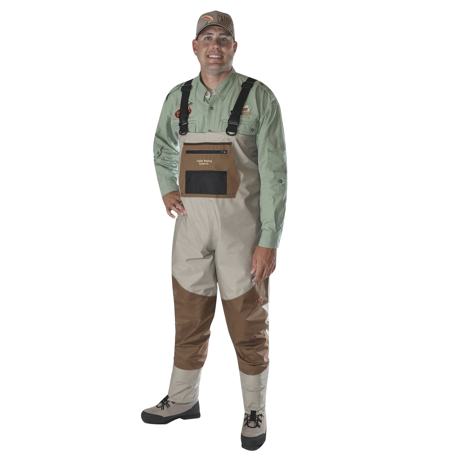 Caddis Men's Deluxe Breathable Stockingfoot Waders - L Stout