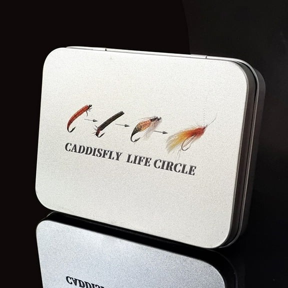 Caddisfly Lifecircle Box For Nymphs Dry Flies Fly Box Fake Trout Lure Lure B Fangkenuo
