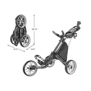 CaddyTek Caddy lite Ez Version 8 Dark Grey Golf Push & Pull Carts