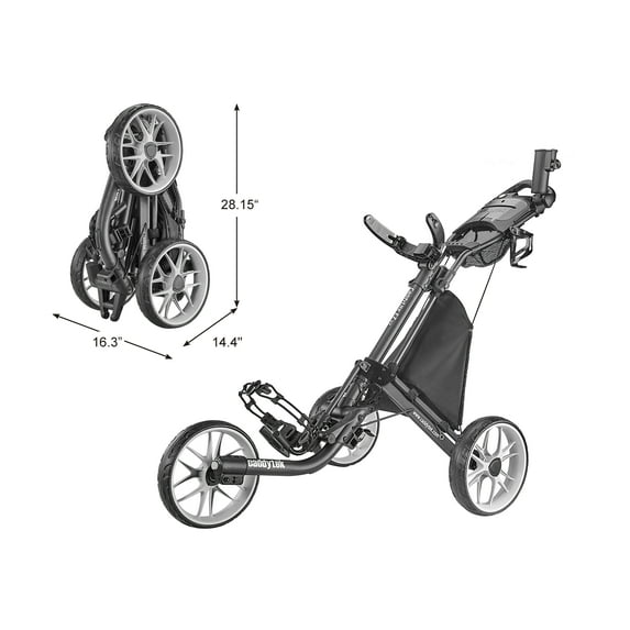 CaddyTek Caddy lite Ez Version 8 Dark Grey Golf Push & Pull Carts