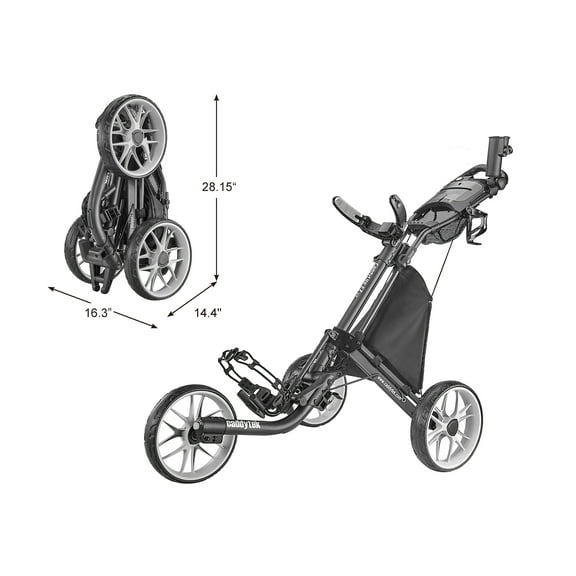 CaddyTek Caddy lite Ez Version 8 Dark Grey Golf Push & Pull Carts