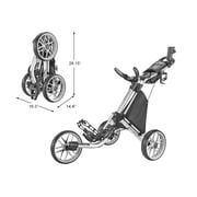 CaddyTek Caddy lite Ez Version 8 Silver Golf Push & Pull Carts