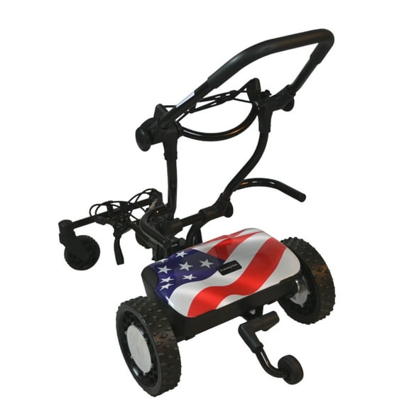CaddyTrek R2 CaddyWraps Smart Robotic Electric Golf Caddy - Stars & Stripes