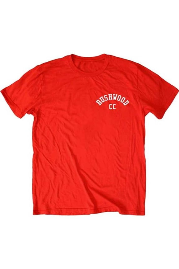 Caddyshack Bushwood CC Logo on Left Chest Adult Red T-shirt