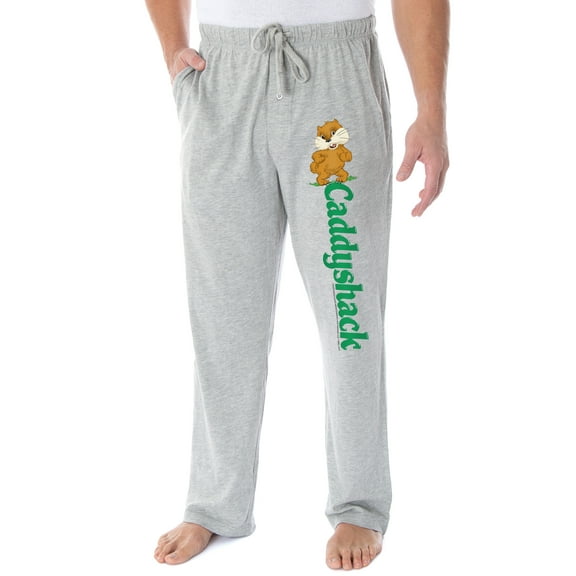 Caddyshack Men's Dancing Gopher Character Loungewear Sleep Pajama Pants