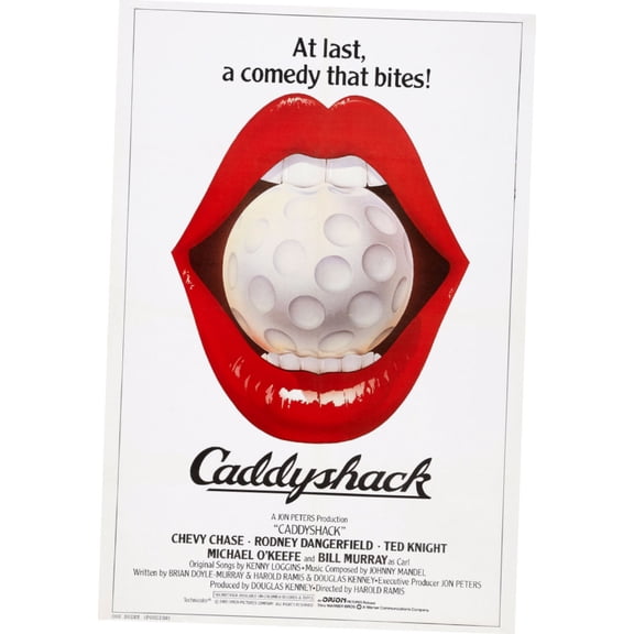 Caddyshack Movie Poster 12x16 Print on Metal Sign 12in x 16in Multi-Color Square Adults Best Posters
