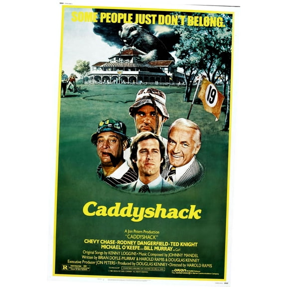 Caddyshack Movie Poster Metal Print 12In x 16In 12x16 Multi-Color Square Adults Poster Time