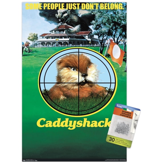 Caddyshack - One Sheet Wall Poster with Pushpins, 14.725" x 22.375"