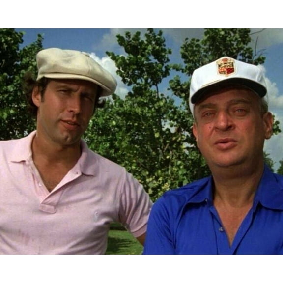 Caddyshack Rodney Dangerfield Chevy Chase look competitive on course 8x10 photo