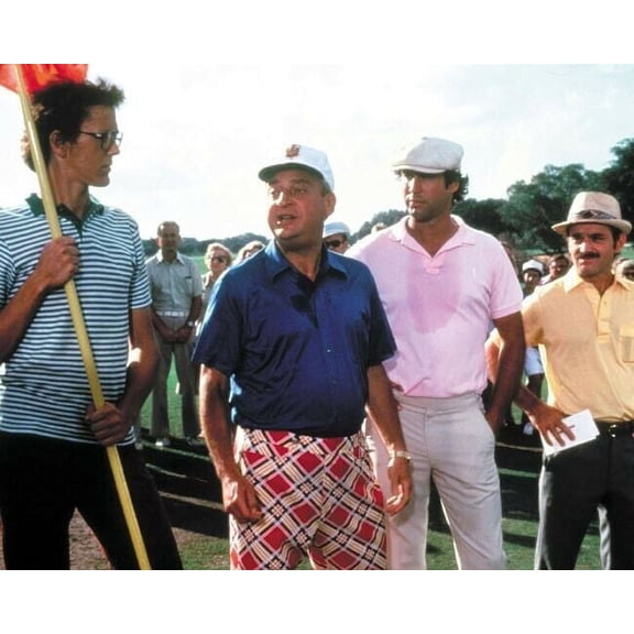 Caddyshack Rodney Dangerfield Chevy Chase on golf course 8x10 photo