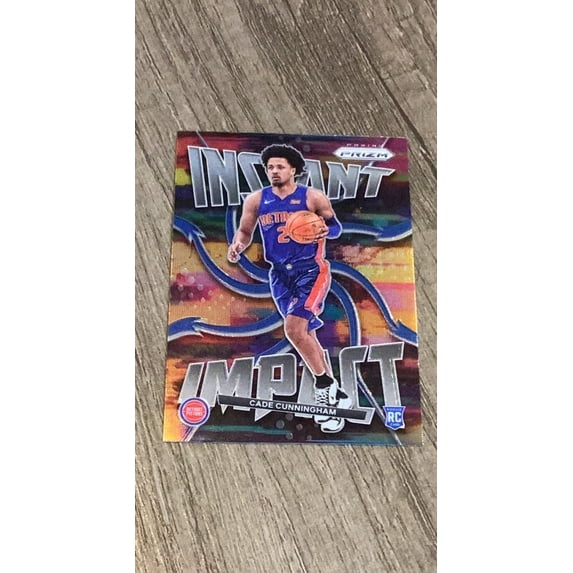 Cade Cunningham NBA Detroit Pistons 2021-22 Panini Prizm Instant Impact 1 RC insert trading card