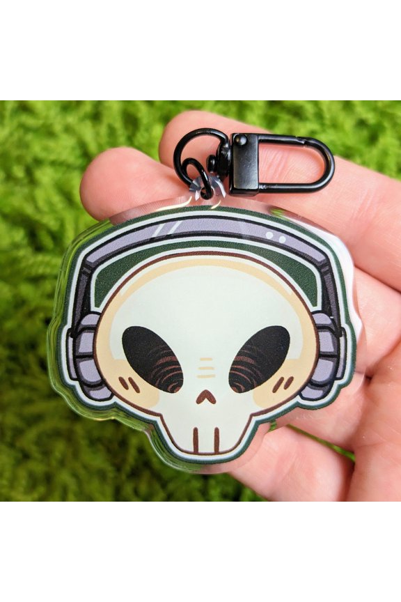 Cade Skull Acrylic Keychain Cute Gothic Kawaii Character Bag Charm