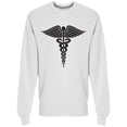 thumbnail image 1 of Cadeceus Medical Symbol Sweatshirt Men -Image by Shutterstock, Male Large, 1 of 2