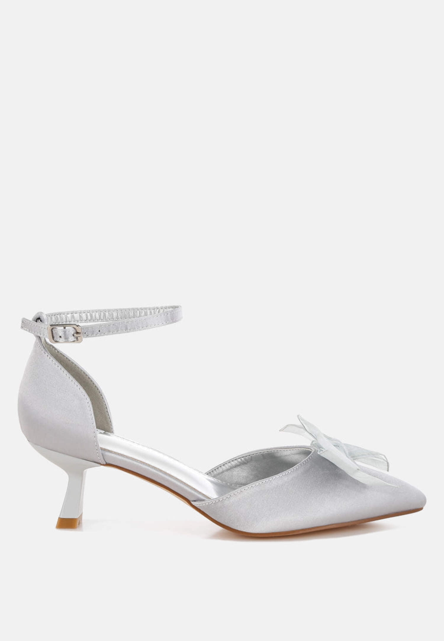 Cadell Bow Detail Satin Sandals - Walmart.com