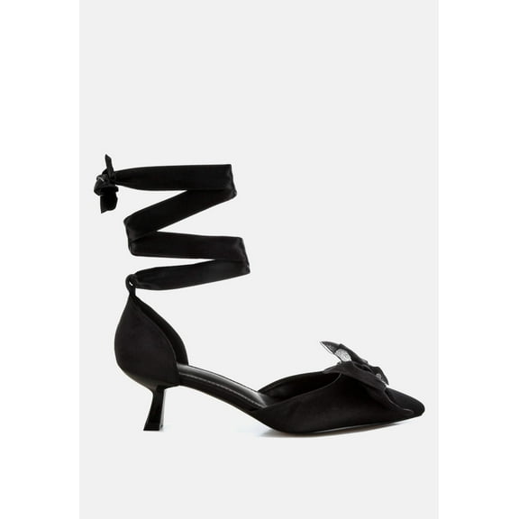 Cadell Bow Detail Satin Sandals