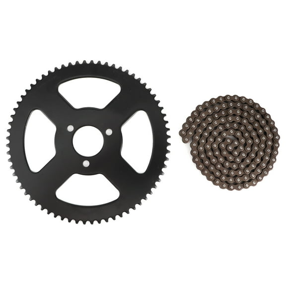 Motorcycle Chain, 25H, 144 Links, 2-Stroke Shaft for Mini Bike, Pocket Bike, ATV, Quad