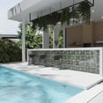 thumbnail image 1 of Cadence 8x8 Sage Green Gray Porcelain Square Motif Wall and Floor Tile (12.49 sq ft/case) - 29 Pack, 1 of 5