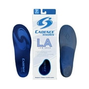 Cadence Insoles Unisex Low Arch Insoles Size E, Mens 8-9, Womens 9-10