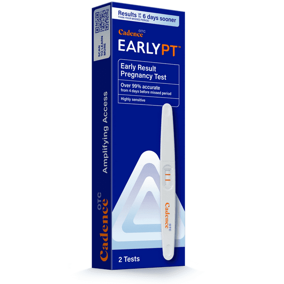 Cadence OTC EarlyPT Early Result Pregnancy Test, 2 Count