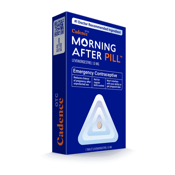 Cadence OTC Morning After Pill Emergency Contraceptive, Levonorgestrel 1.5mg