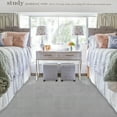 thumbnail image 1 of Cadence Tonee Shag Solid Color Gray Area Rug, 5x8, 1 of 8