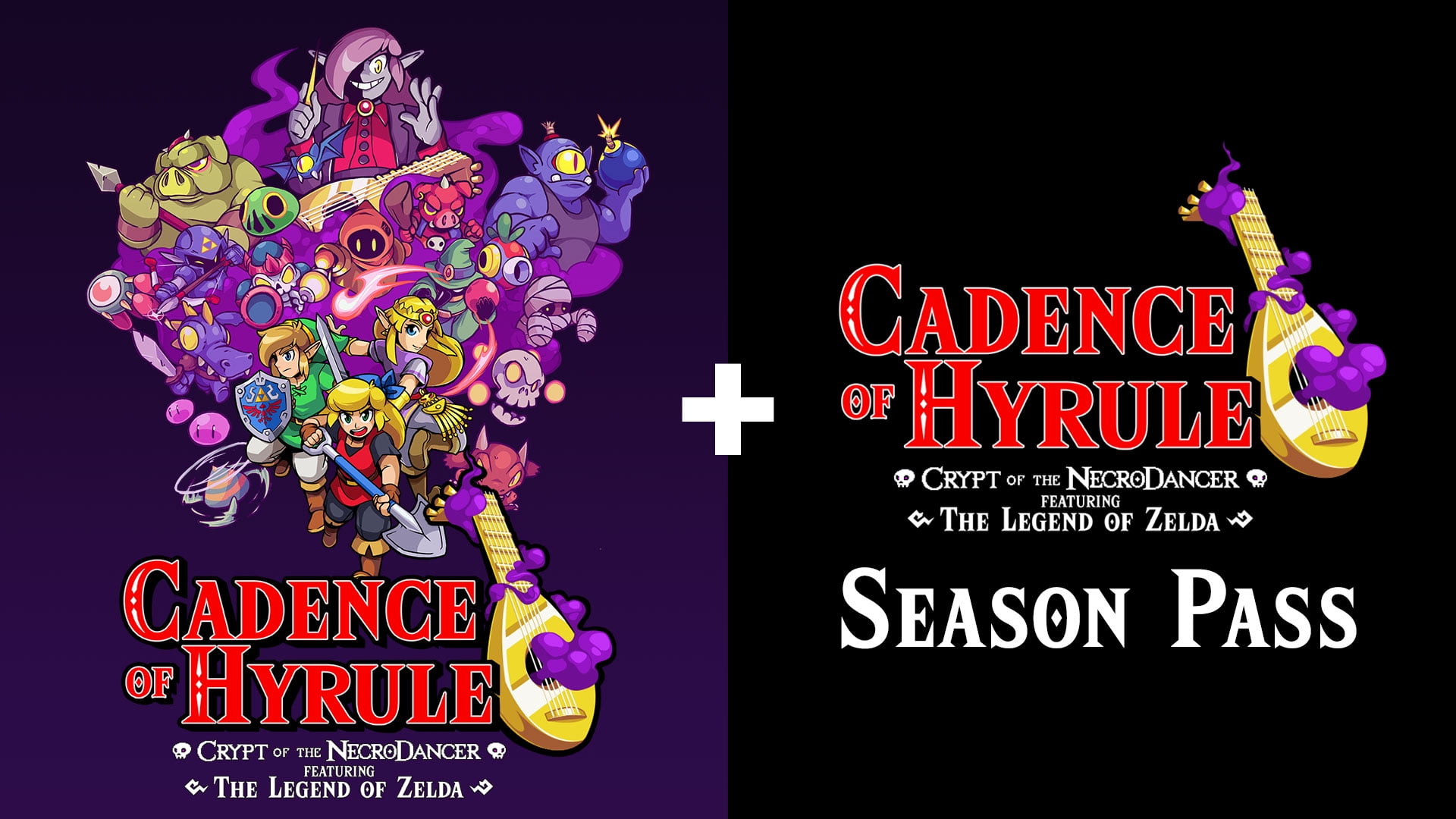 Cadence of Hyrule Crypt of the Necro Dancer Featuring The Legend of Zelda Season Pass Bundle - Nintendo Switch [Digital]