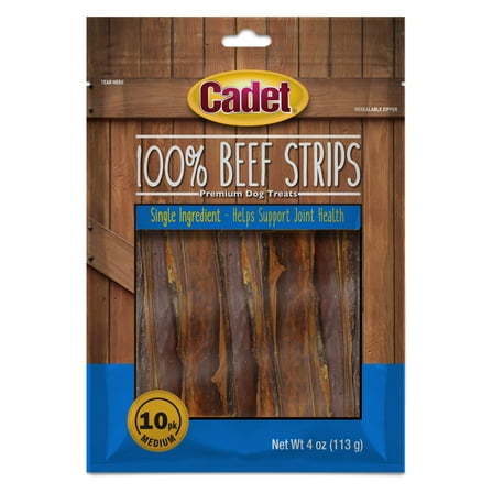 Cadet 100% Real Beef Strips for Dogs 4 oz.